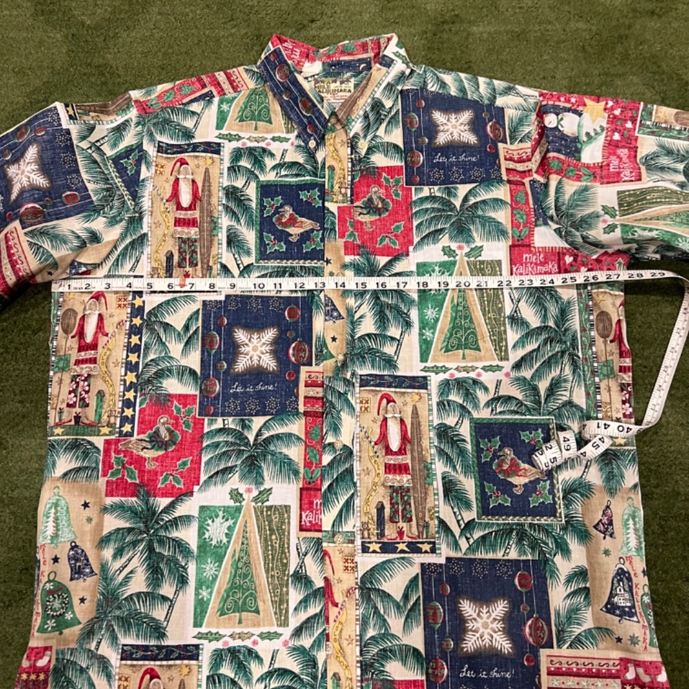 VTG Reyn Spooner Mele Kalikimaka 2008 Limited Christmas Hawaiian Shirt XXL - Picture 6 of 7
